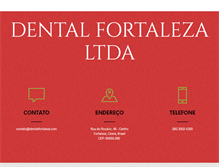 Tablet Screenshot of dentalfortaleza.com